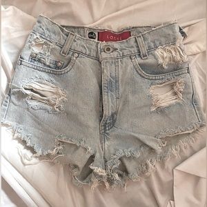 Vintage Levis Silver tab reconstructed by independent Los angeles based designer